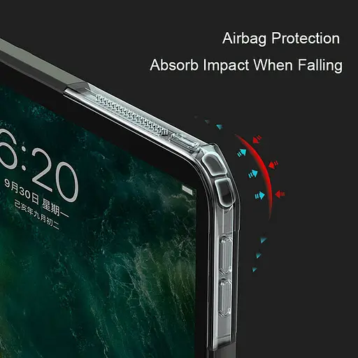 TPU+PC чохол Xundd c посиленими кутами для Apple iPad Pro 11 (2024-25) Чорний - фото 7