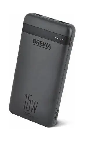 Універсальна мобільна батарея brevia 45115 - 10000 mAh 15W - зовнішній акумулятор - фото 1
