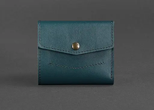 Кожаный женский кошелек 2.1 зеленый - фото 1