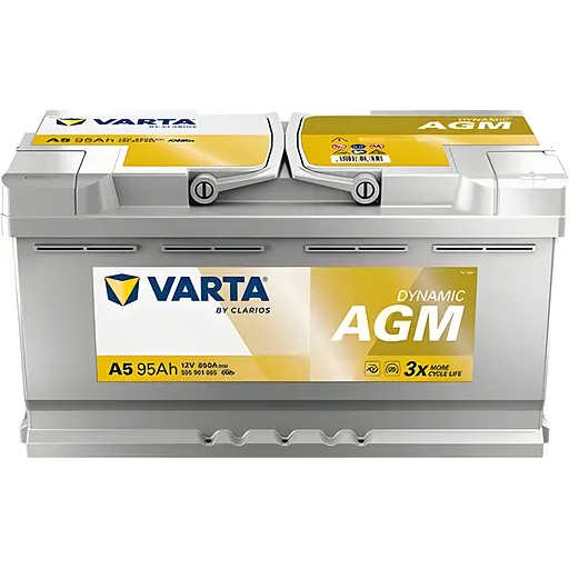 Акумулятор Varta Silver Dynamic AGM 95Ah Ев (-/+) (850EN) (353х175х190) А5
