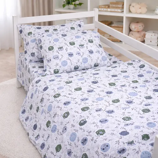 Комплект постільної білизни MirSon бязь Panda Friends 110x140 см (2200012580141) - фото 1