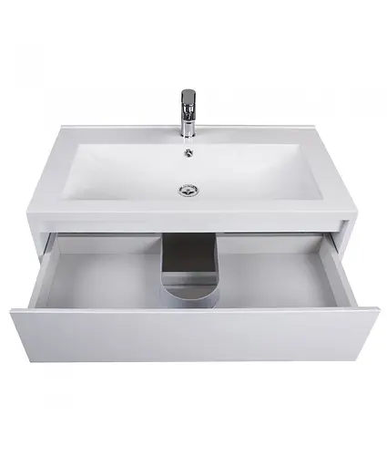 Тумба Мойдодир Marko 100-A з умивальником Cosmopolitan 100 Білий - фото 2