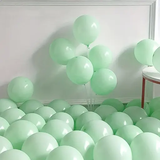 Шарик воздушный латексный 30 см (100) макарун зеленый, IDEA7-DL-020 - фото 4