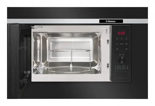 Микроволновая печь Hansa встраиваемая 20л 700Вт гриль дисплей черный - фото 2