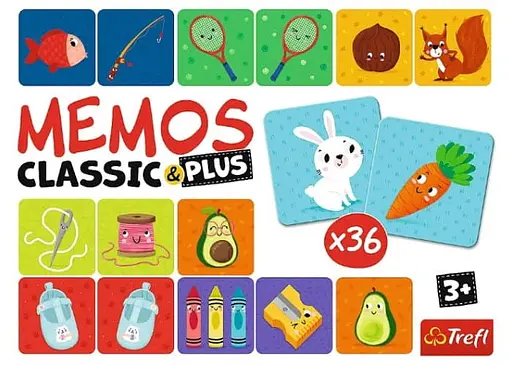 Настольная игра Trefl Мемо Классические. Логика (Memos Classic+ Logika) (02272) - фото 2