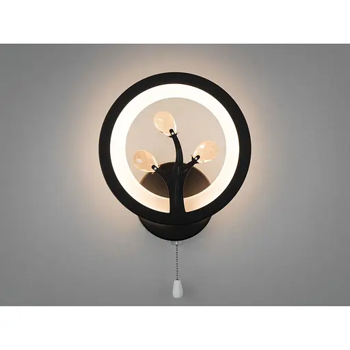 Світлодіодний дизайнерський світильник Romin 16 W чорний - фото 1