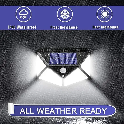 IOTSES Сонячні ліхтарі безпеки на відкритому повітрі, оновлені 270° Ширококутні сонячні світильники з датчиком руху PIR - фото 4