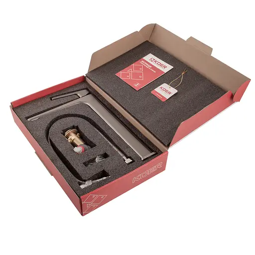 Змішувач для умивальника високий Koer KB-11031-07 KR5435 Графит - фото 6