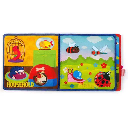 Розвиваюча фетрова книга для дітей "Хто де живе?" 823437, 25 липучок - фото 2