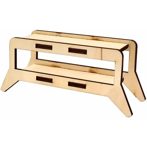 Кукольная мебель Rosa Talent Тумба 1 модерн фанера 12х4х5 см