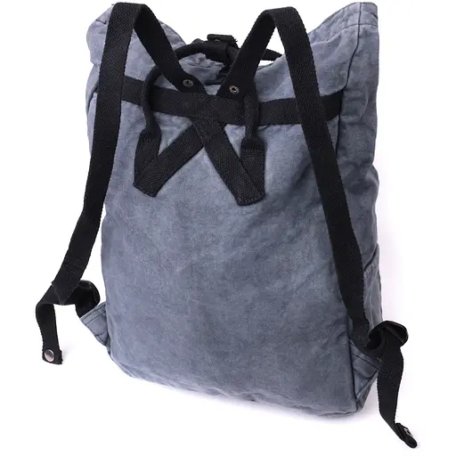 Модный городской рюкзак-мешок унисекс из плотного текстиля Vintage 34х38х12 см sum0027393 - фото 2