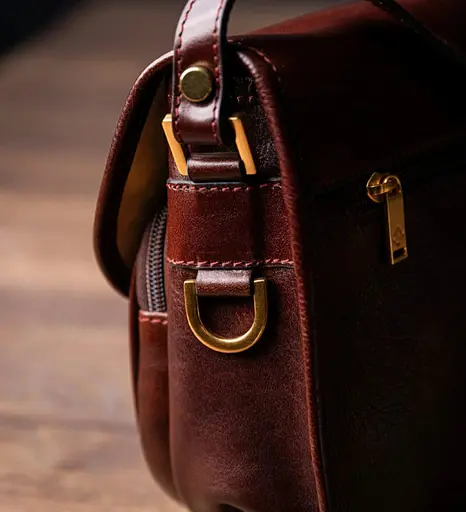 Женская кожаная сумка-седло Time Resistance 24х20х10 см sum0028557 - фото 8