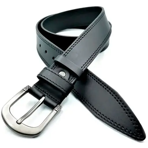 Ремінь шкіряний Weatro чоловічий 3,8х105-125 см acs0027289 - фото 1
