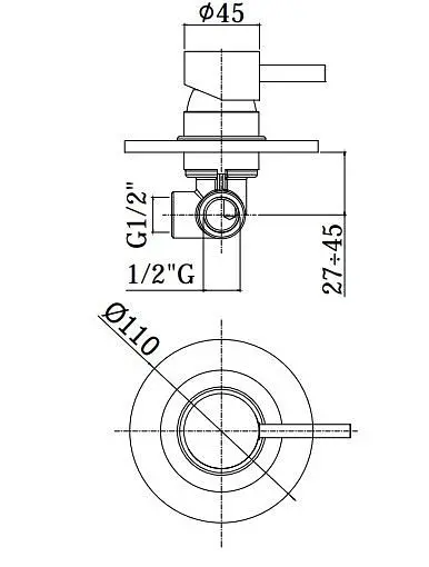 Змішувач прихованого монтажу Paffoni Light LIG 011 NO, Чорний матовий - фото 2