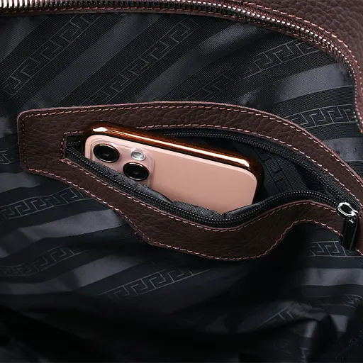 Кожаная женская сумка Shvigel 36х33х8.5 см sum0020192 - фото 5