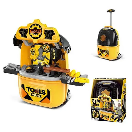 Игровой набор инструментов 2в1 «Слесарная мастерская» в чемодане 008-982