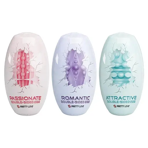Набор мастурбаторов Pretty Love Double Sided Egg 15 шт. мульти - фото 4