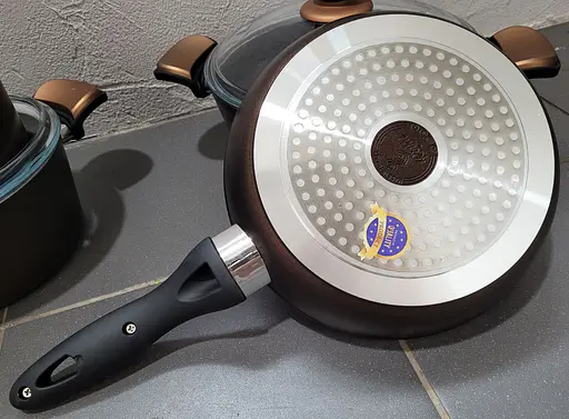 Набір каструль Casa Royal Elite Titanium із покриттям Bio Titanium 7 предметів Бронзовий - фото 6