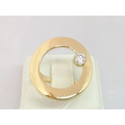 Золотое кольцо Империя золота с фианитом. КВ1229И 19 - фото 4