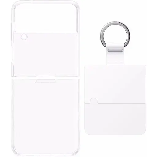 Оригінальний прозорий чохол із кільцем Samsung для Galaxy Z Flip4 Clear Cover with Ring Crystal EF-OF721CTEGUA - фото 5
