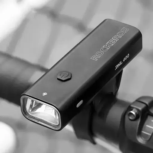 Велосипедна фара RockBros RHL400, 2000 mAh 400 люменів, чорний - фото 5