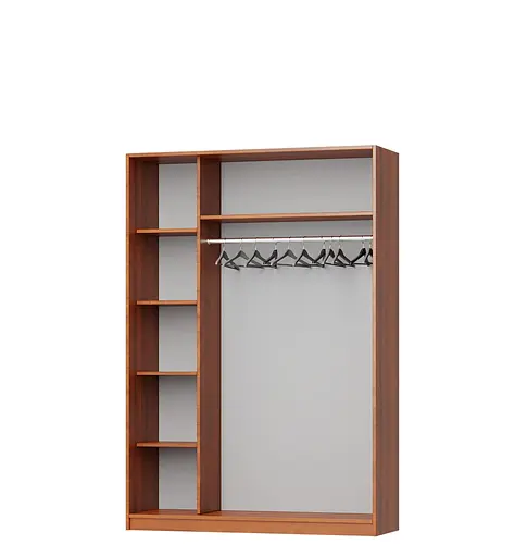 Шкаф-купе двухдверный MebelStar Стандарт AL 2ДСП 140x60x210 см Аляска белый (MBS-2301) - фото 2