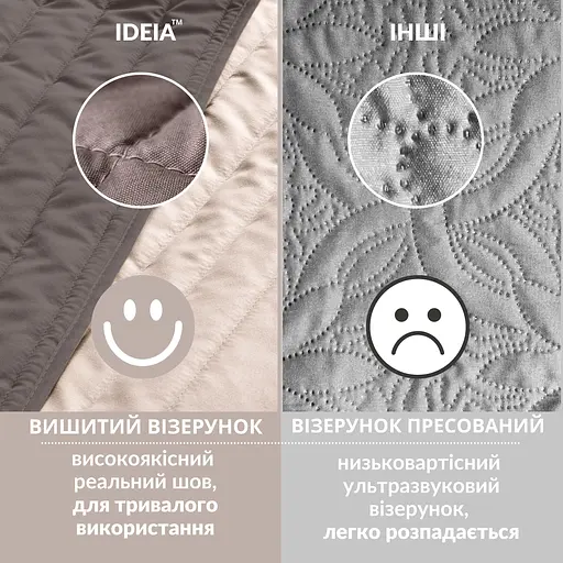 Покрывало на кровать Ideia с декортивными подушками шоколадно-бежевое 220х240 см (8000035831_шоколад/беж) - фото 15