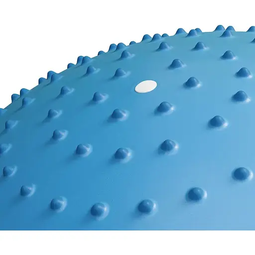 Фитбол массажный Hop-Sport 65см голубой + насос - фото 3