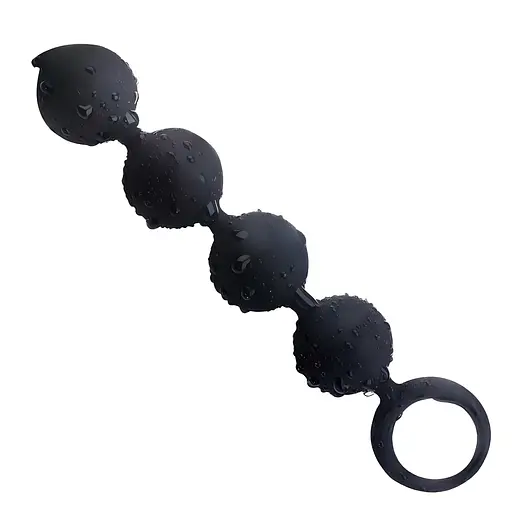 Анальное ожерелье Passion Langsha 15х2.2 см черное (4821002030316)