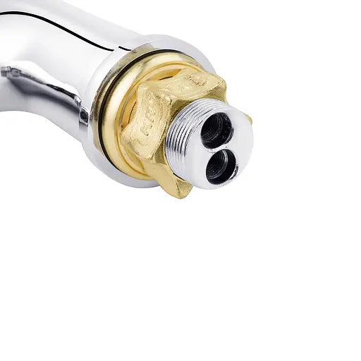 Змішувач для раковини Kroner KRM Elbe - C015 з гігієнічним душем CV023575, Хром - фото 4