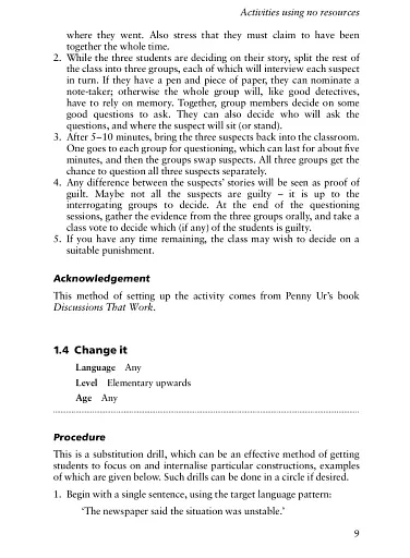 Lessons from Nothing. Activities for Language Teaching with Limited Time and Resources - фото 5