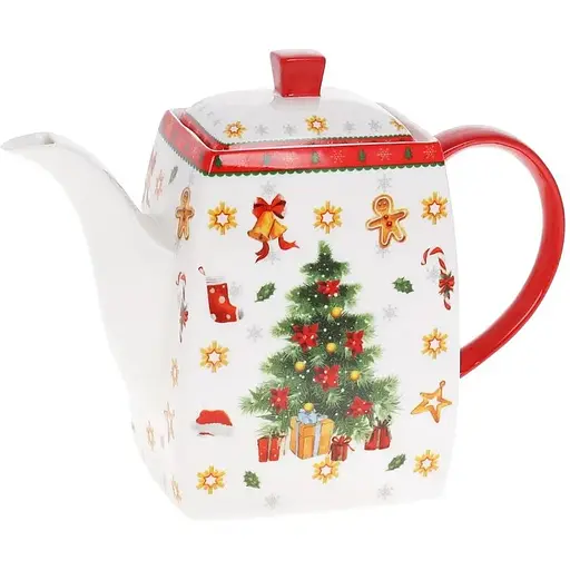 Чайник для заваривания BonaDi Праздничный флер фарфоровый 1.25 л