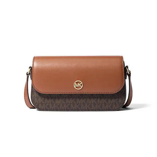 Женская сумка MICHAEL KORS Jet Set Travel Small Logo Crossbody Bag (BROWN)
