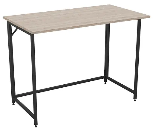 Комп'ютерно-письмовий складаний стіл для роботи в стилі Лофт Fold FL1000 (1000х600х750Н) чорний Дуб сонома  - фото 1