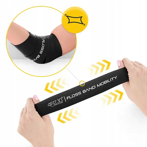 Стрічка компресійна для флосингу 4Fizjo Floss Band 207 x 5 x 0.1 см Black (P-5905973405256) - фото 8