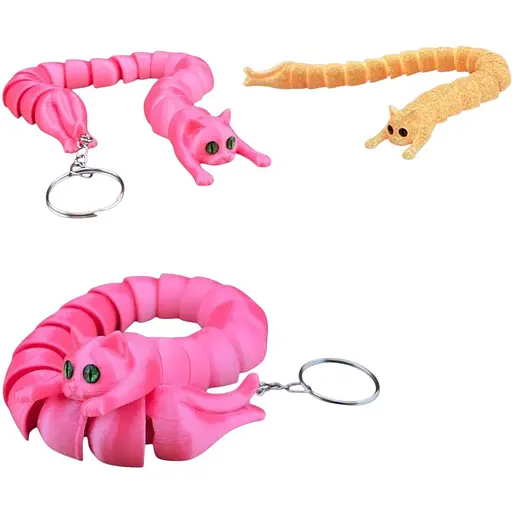 3D Игрушка Кот Батон, 23 см, подвижный, светится в темноте