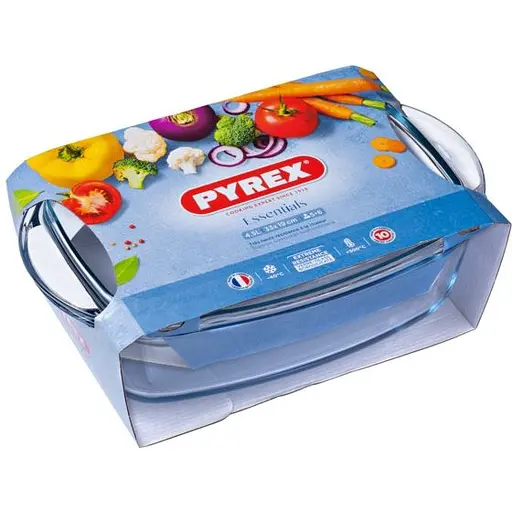 Кастрюля прямоугольная для запекания Pyrex Essentials 3 л + 1.5 л (465A000/7644) - фото 4