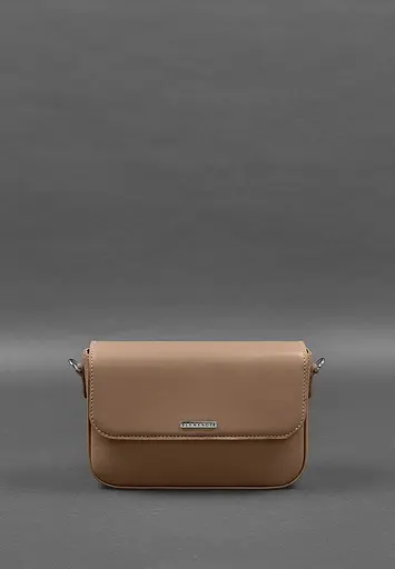 Женская кожаная сумка Mary карамель - фото 3