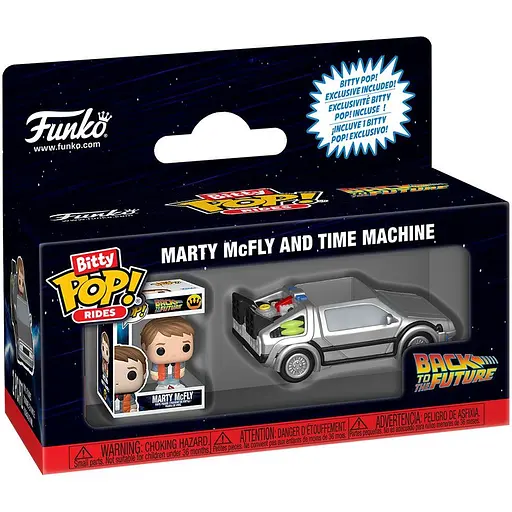 Набор фигурок Funko Bitty Pop! Ride серии Назад в будущее - Марти и Машина времени (85521) - фото 1