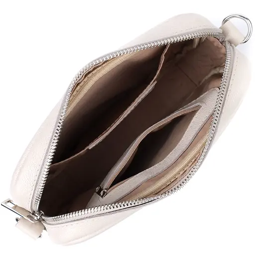 Класична жіноча сумка крос-боді Shvigel з натуральної шкіри 21х13.5х5 см sum0027036 - фото 7