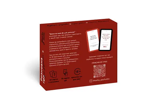 Настольная игра Hmarka Pochuttiv Никогда не говори НЕТ для взрослых (укр.) (ВР_ННКНДД) - фото 2