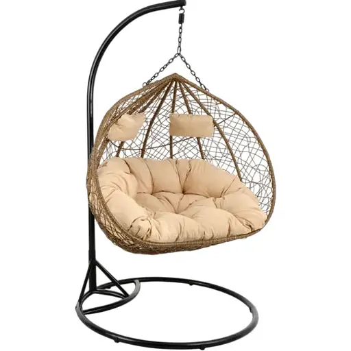 Подвесное кресло-кокон Di Volio Foggio двухместное коричневый