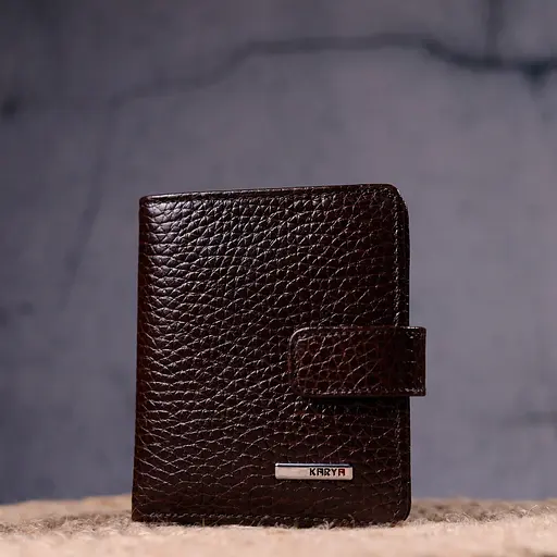 Кошелек для мужчин из натуральной кожи 9.5х10.5х1 см KARYA 9.5х10.5х1 см acs0024233 - фото 7