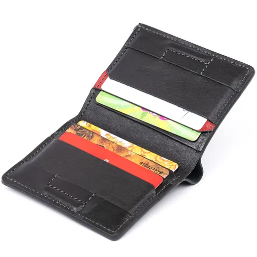 Кожаный портмоне Grande Pelle 9х10х1 см acs0016121 - фото 3