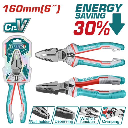 Плоскогубці TOTAL THT210606S L = 160 мм