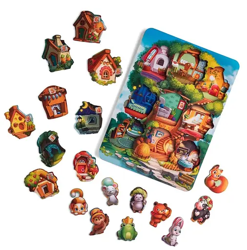 Трехслойная рамка-вкладыш "Где чей домик на дереве?" Ubee ПСД172