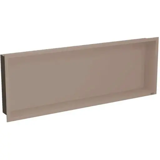 Полка в ванную встроена Nett YBr-92, горизонтальная Бронза - фото 1