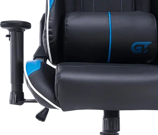 Геймерское кресло GT Racer черное с синим (X-2528 Black/Blue) - фото 12