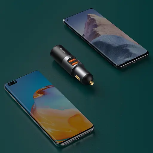 Автозарядное BASEUS Share Together 120 W 2*USB + прикуриватель 3A CCBT-D0G - фото 2