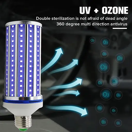 Бактерицидна лампа UV-C 220V E27 254nm 60W Ультрафіолетова - фото 9